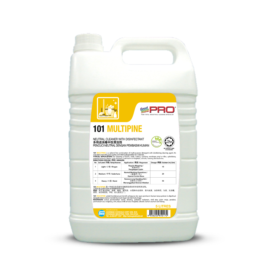 Neutral cleaner with disinfectant GMP 101 MULTIPINE