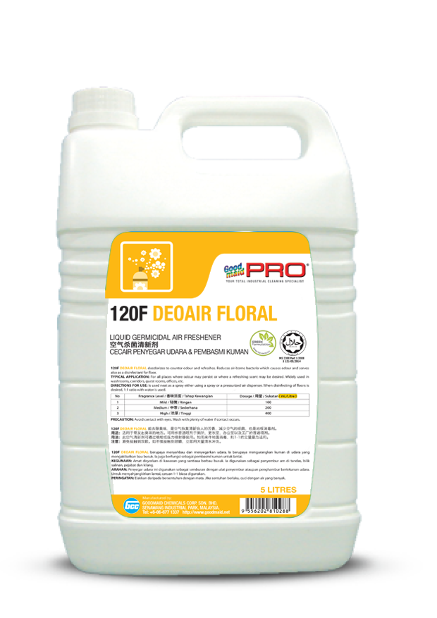 Liquid germicidal air freshener GMP 120F DEOAIR FLORAL