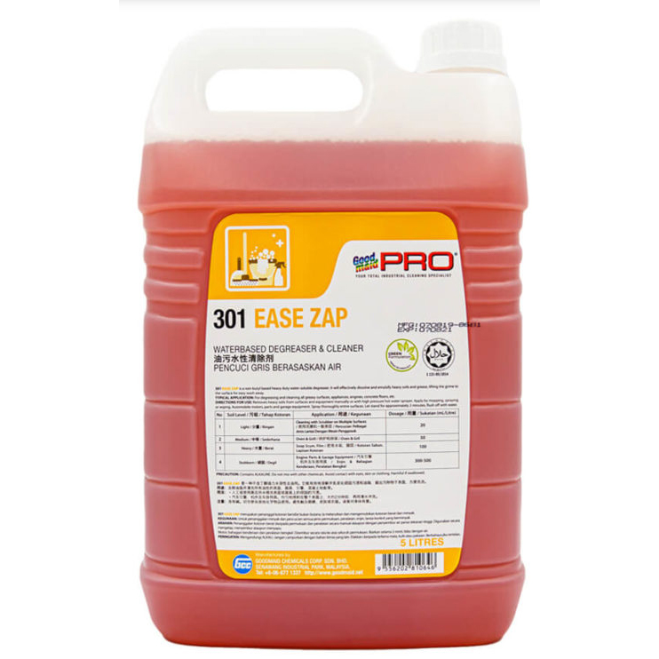 Nước lau sàn, tẩy rửa dầu mỡ GMP 301 Ease Zap