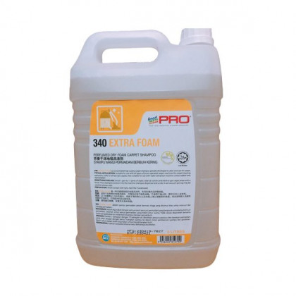 Perfurmed dry foam carpet shampoo GMP 340 EXTRA FOAM